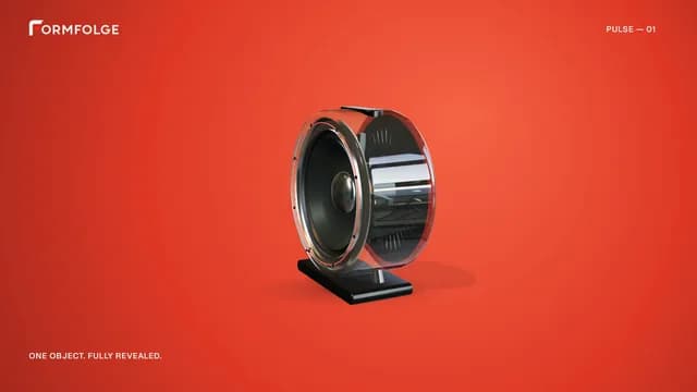 PULSE concept speaker against a coloured background