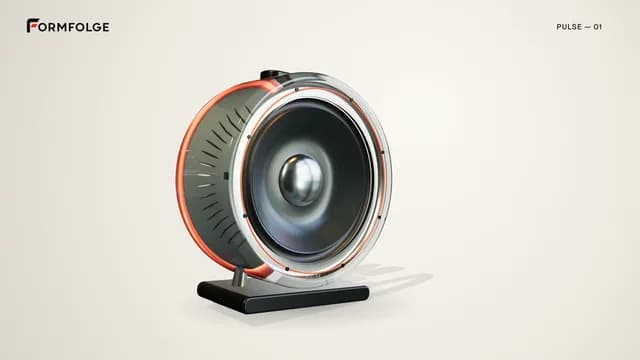PULSE concept speaker in a clean 3D view