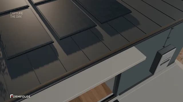 DAYLIGHT concept showing solar panels on a roof
