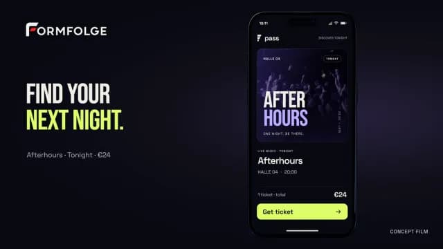 PASS-Film: Eventansicht der App mit Ticket-Button