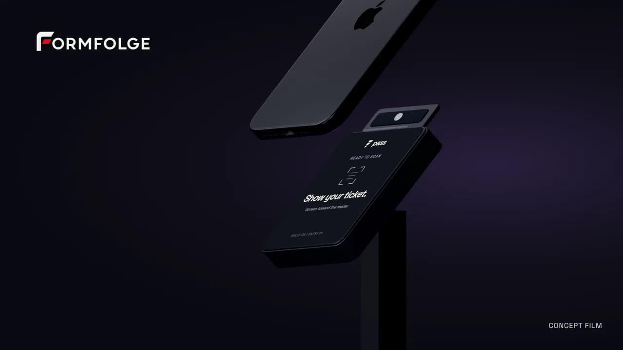 PASS: Smartphone am Einlass zeigt die Verwendung des Tickets